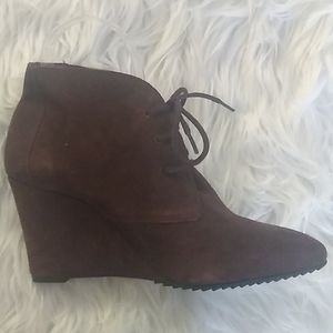 Schutz Suede Wedge Shoe Boot